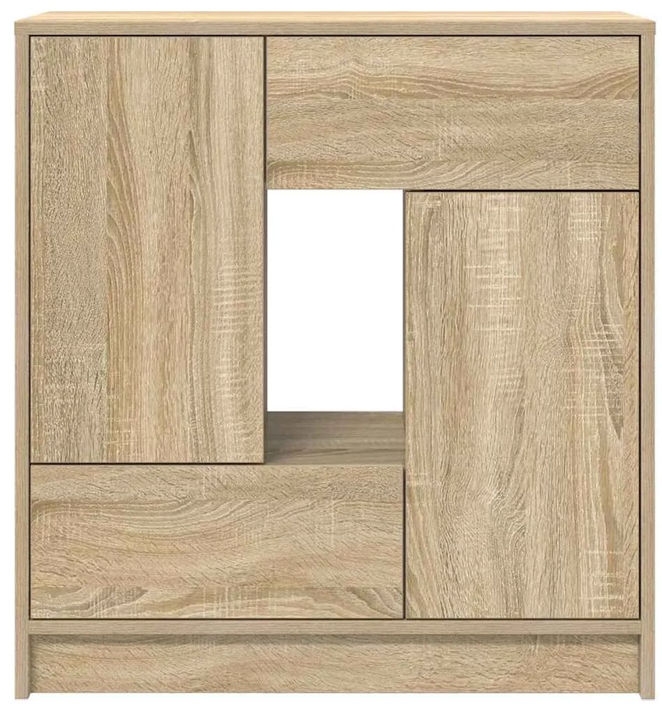 Συρταριέρα με Συρτάρια και Πόρτες 70,5x34x74,5 εκ - Καφέ
