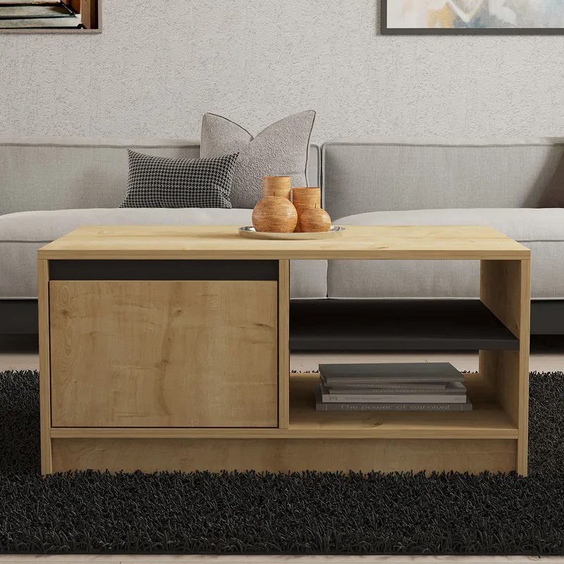 ΤΡΑΠΕΖΙ ΣΑΛΟΝΙΟΥ NARLI PAKOWORLD ΣΕ OAK ΑΠΟΧΡΩΣΗ 90X60X45ΕΚ
