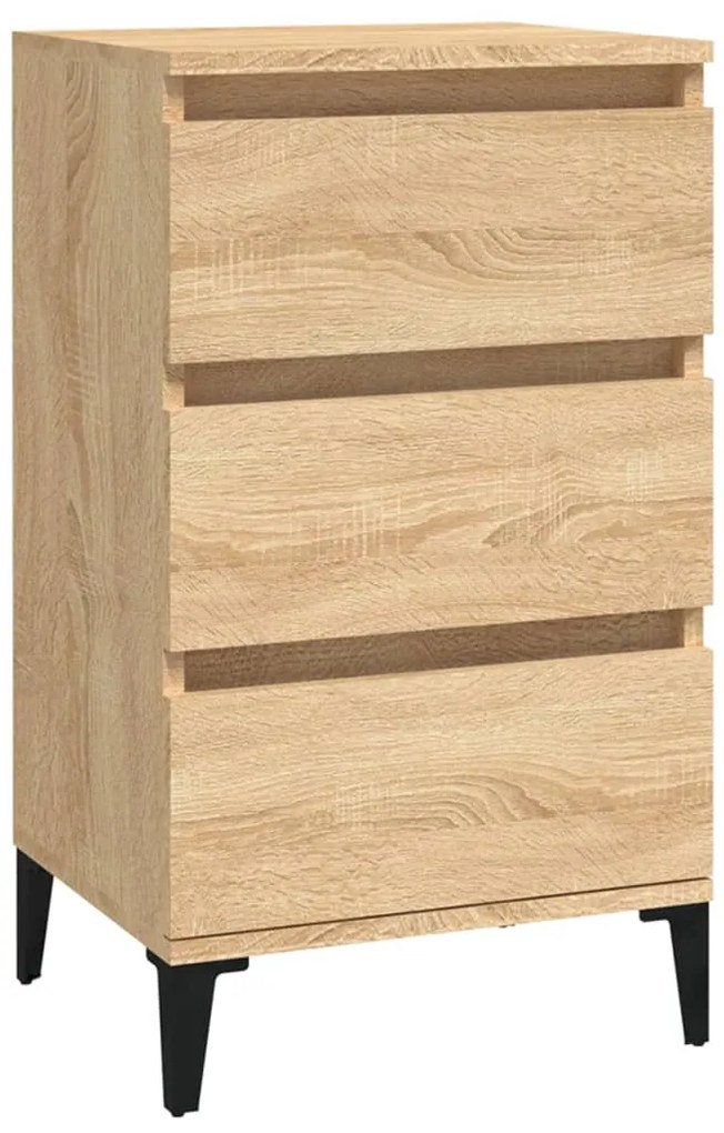 vidaXL Κομοδίνο Sonoma Δρυς 40x35x70 εκ. από Επεξεργασμένο Ξύλο