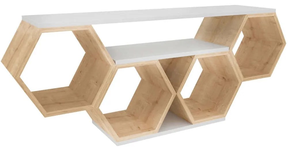 Έπιπλο Tηλεόρασης Bal 322RTC2101 140x29,6x55,5cm White-Sonoma