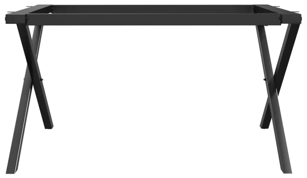 Πόδια Τραπεζιού Σαλονιού σε Σχήμα «Χ» 70x60x43 εκ. Χυτοσίδηρος - Μαύρο