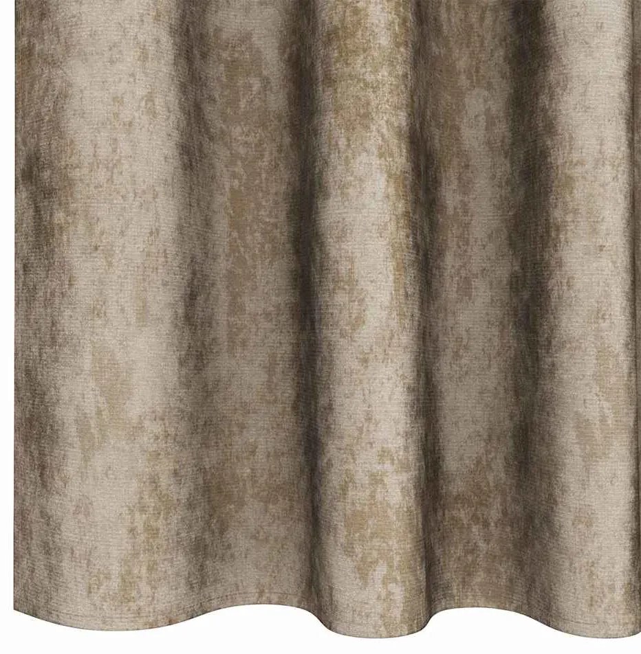 vidaXL Κουρτίνα με κουρτίνες 2 pcs Μπρονζέ 140 x 140 cm Βελούδο