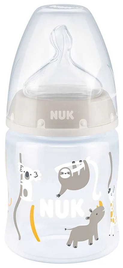 Μπιμπερό First Choice Plus 10743889 Temperature Control 150ml 0-6 Μηνών Grey Nuk 150ml Polypropylene
