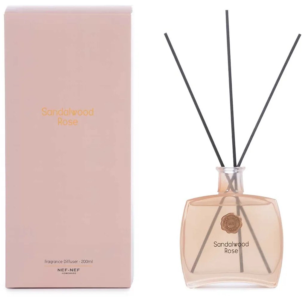 Αρωματικό Χώρου 200ml Με Στικς Nef-Nef Homeware Sandalwood Rose