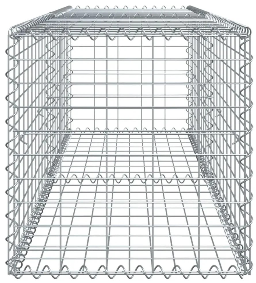 vidaXL Συρματοκιβώτιο με Κάλυμμα 200x50x50 εκ. από Γαλβανισμένο Χάλυβα