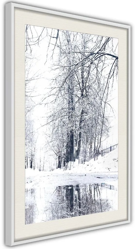 Αφίσα - Snowy Park - 20x30 - Χρυσό - Χωρίς πασπαρτού