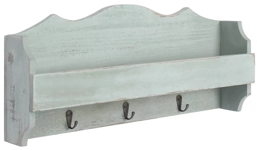 vidaXL Κρεμάστρα Τοίχου Πράσινη 50 x 10 x 23 εκ. Ξύλινη