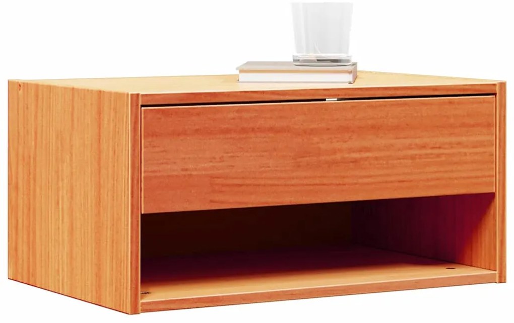vidaXL Κομοδίνο 2 pcs Καφέ κεριού 50 x 32.5 x 24 εκ Μασίφ ξύλο πεύκου
