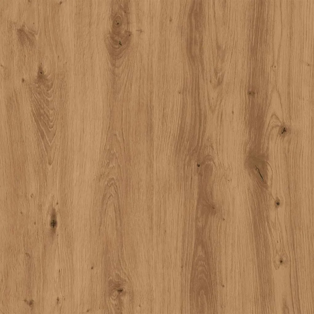 Κομοδίνο Αρτισιανή Δρυς 50x40x43.5 εκ. από Επεξεργασμένο Ξύλο - Καφέ