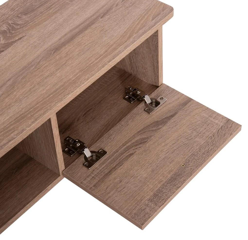 Έπιπλο τηλεόρασης IREN Μελαμίνη σε Sonoma Oak - Μαύρο 120x34x41Yεκ. 120x34x41 εκ.