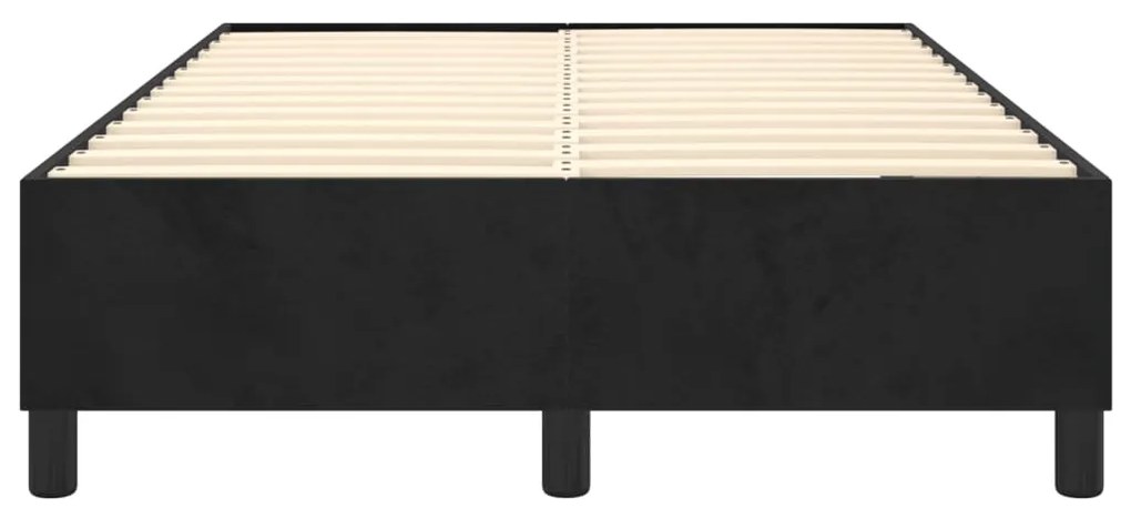 vidaXL Σκελετός Κρεβατιού Χωρίς Στρώμα Μαύρο 120x200 εκ. Βελούδινο