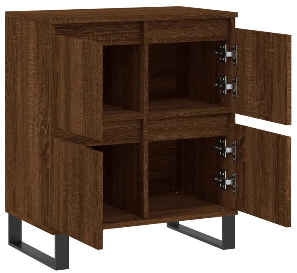 vidaXL Μπουφές Καφέ Δρυς 60x35x70 εκ. από Επεξεργασμένο Ξύλο