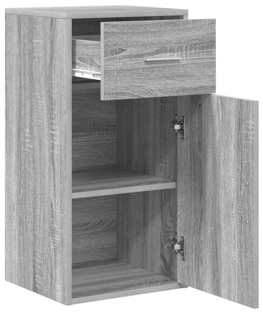 vidaXL Πλαϊνό γραφείο Γκρι sonoma 38 x 34,5 x 75 εκ Επεξεργασμένο ξύλο
