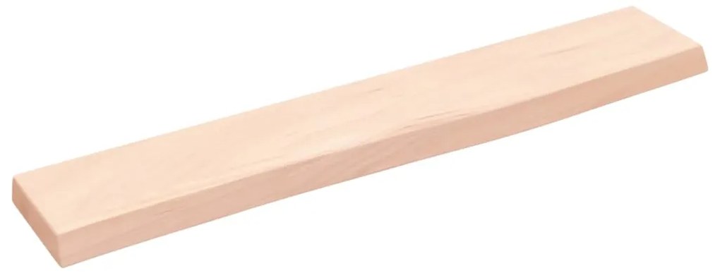 vidaXL Ράφι Τοίχου 60 x 10 x 2 εκ. από Ακατέργαστο Μασίφ Ξύλο Δρυός