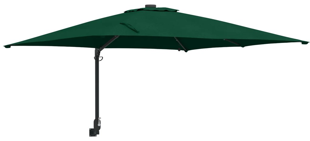 vidaXL Ομπρέλα Κήπου Πράσινο 248.5 x 247.5 x 160 εκ. ύφασμα