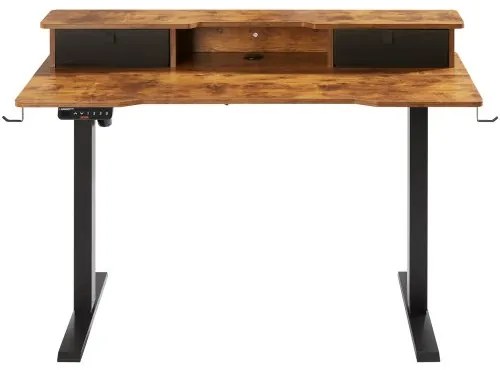 VEVOR Height Adjustable Desk, 47.2&quot; x 23.6&quot; Electric Dual Monitor Riser Workstation, Whole Piece Desk Board Sit to Stand, 3-Key Modes Sturdy Dual Metal Frame,180LBS Capacity for Computer Home &amp; Office