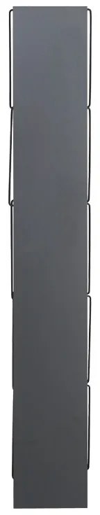 ΒΙΒΛΙΟΘΗΚΗ MINI TARS PAKOWORLD ΑΝΘΡΑΚΙ-ΜΑΥΡΟ 50X22X150ΕΚ