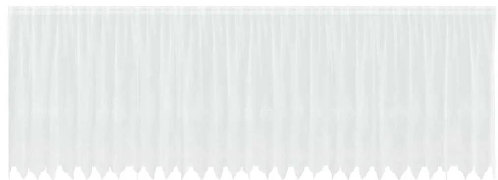 vidaXL Κουρτίνες με κουρτίνες Λευκό 500x100cm Πολυεστέρας