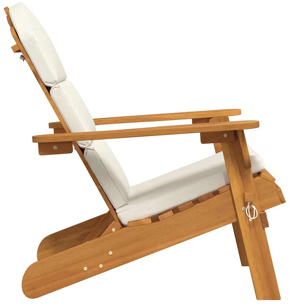 vidaXL Καρέκλα Κήπου Adirondack με Μαξιλάρια από Μασίφ Ξύλο Ακακίας