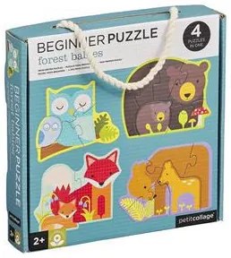 4 ΠΑΖΛ ΠΡΟΟΔΟΥ PETIT COLLAGE Ζωάκια του δάσους