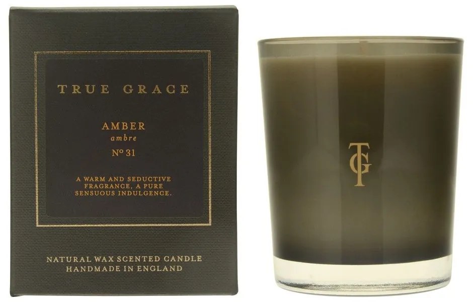 Αρωματικό Κερί Manor Classic Amber 190gr True Grace Vegetable Candle