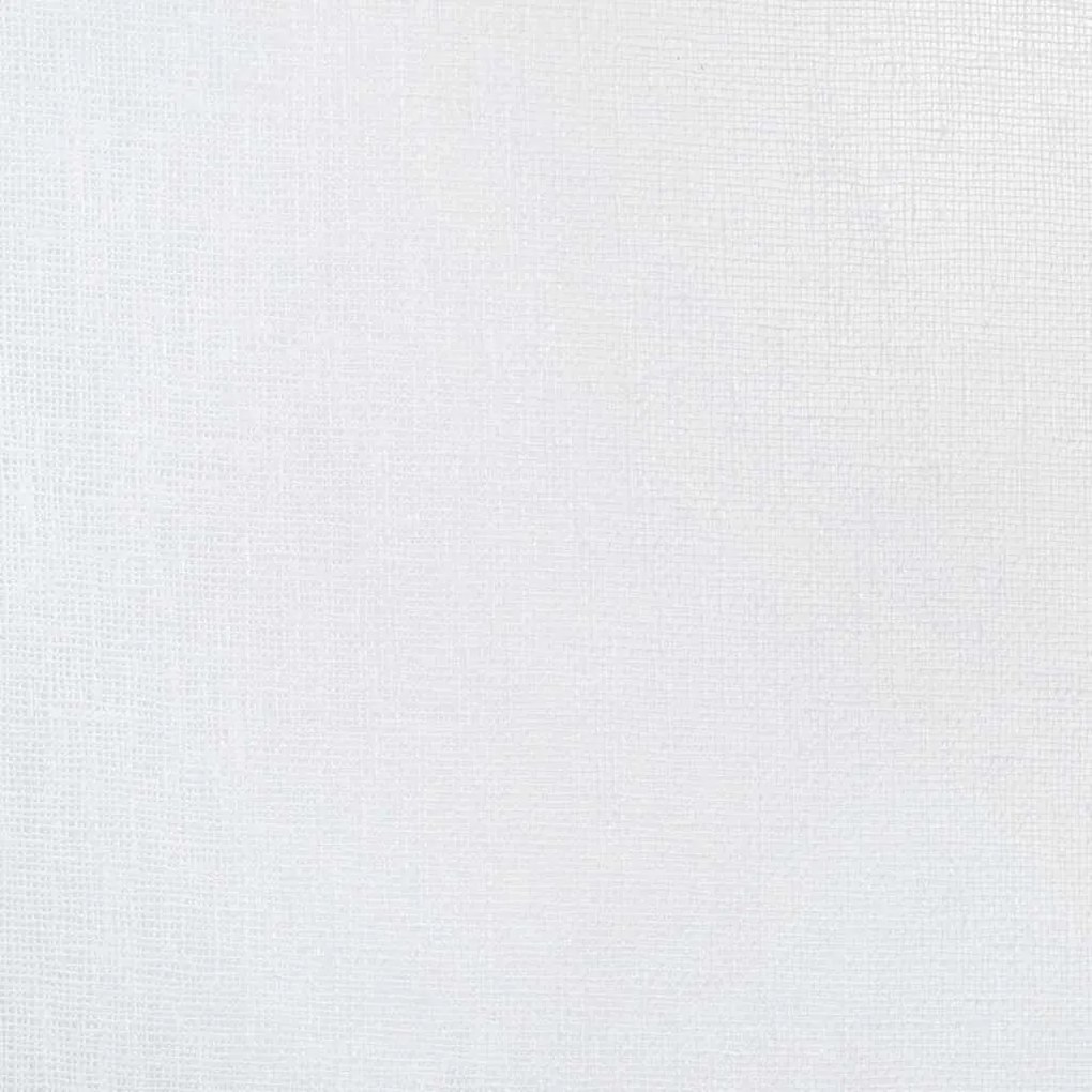 vidaXL Κουρτίνα βυσσινί 2 pcs Λευκό 245 x 140 εκ. Πολυεστέρας