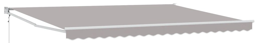 vidaXL Αυτόματη Ανακλινόμενη Τέντα Γκρι 450 x 300 cm