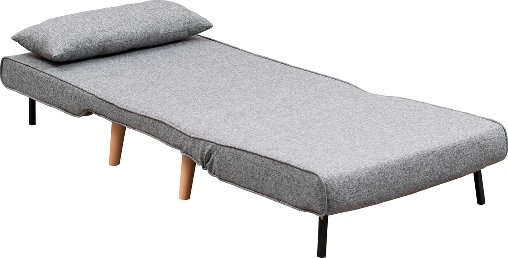 1-Seat Sofa-Bed Folde Single - Light Grey Light Grey
