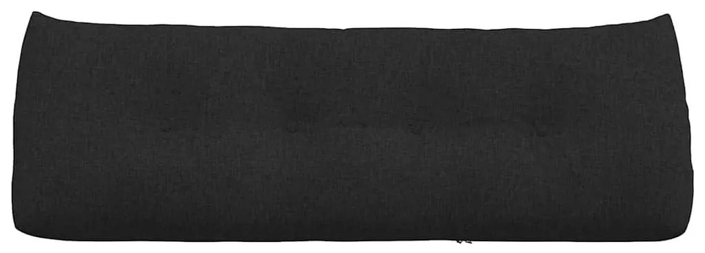 vidaXL Μαξιλάρι Πλάτης Μαύρο 140 x 24 x 50 εκ ύφασμα