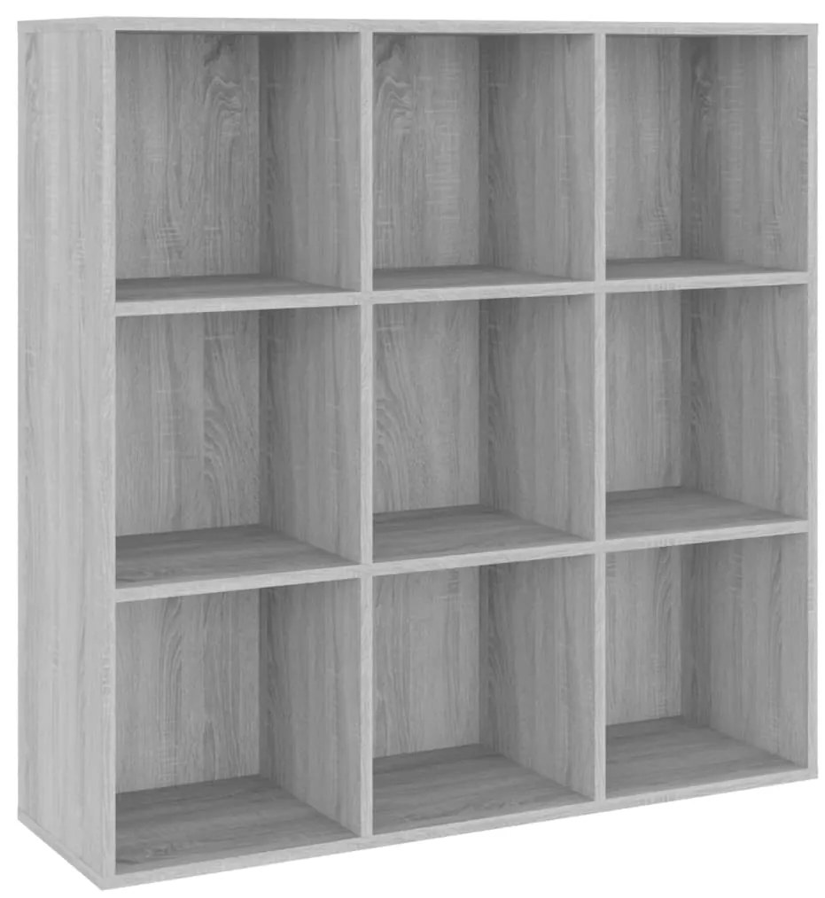 vidaXL Βιβλιοθήκη Γκρι Sonoma 98 x 29 x 97,5 εκ.