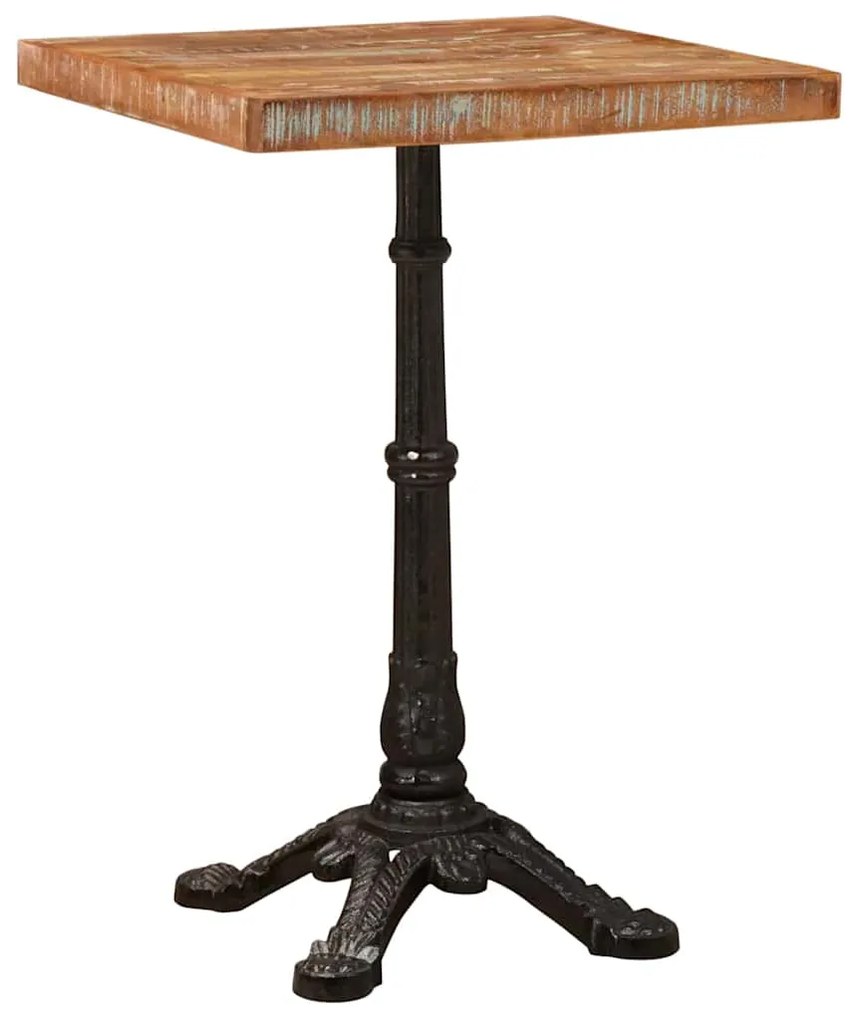 vidaXL Τραπέζι Bistro Καφέ 50 x 50 x 76 εκ Στερεό Ανακτηθέν Ξύλο