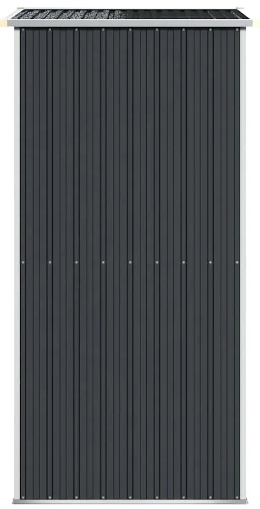 vidaXL Αποθήκη Κήπου Ανθρακί 192x108x223 εκ. Γαλβανισμένο Ατσάλι