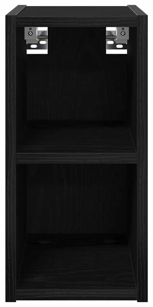 vidaXL Κρεμαστό ντουλάπι με αποθήκευση Μαύρη Οξυά 20 x 29,5 x 40 εκ.