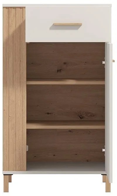 Έπιπλο Χολ Belfort 1K1F Artisan Oak - Cashmere 60x40x103 εκ. 60x40x103 εκ.