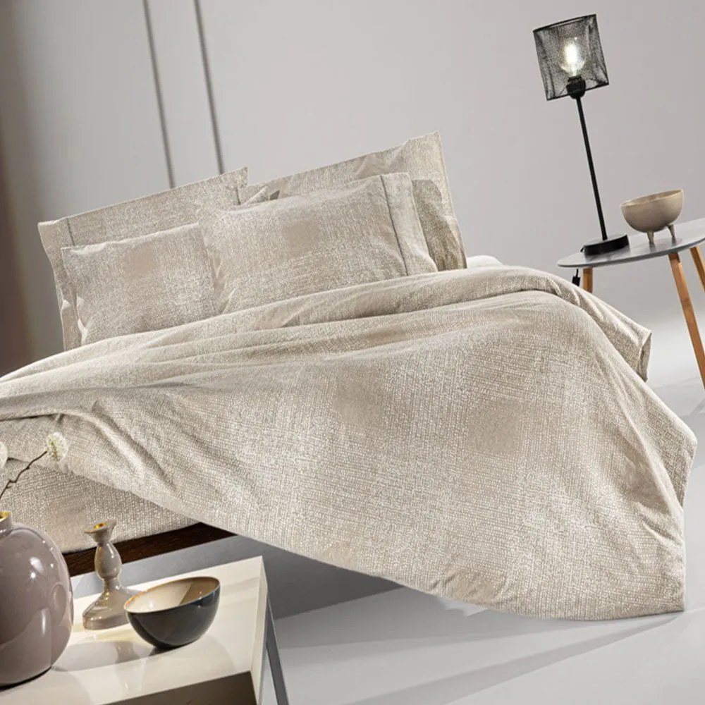 Σεντόνια Elissa (Σετ 4τμχ) Cashmere Guy Laroche Υπέρδιπλo 240x265cm 100% Βαμβακερή Φανέλα