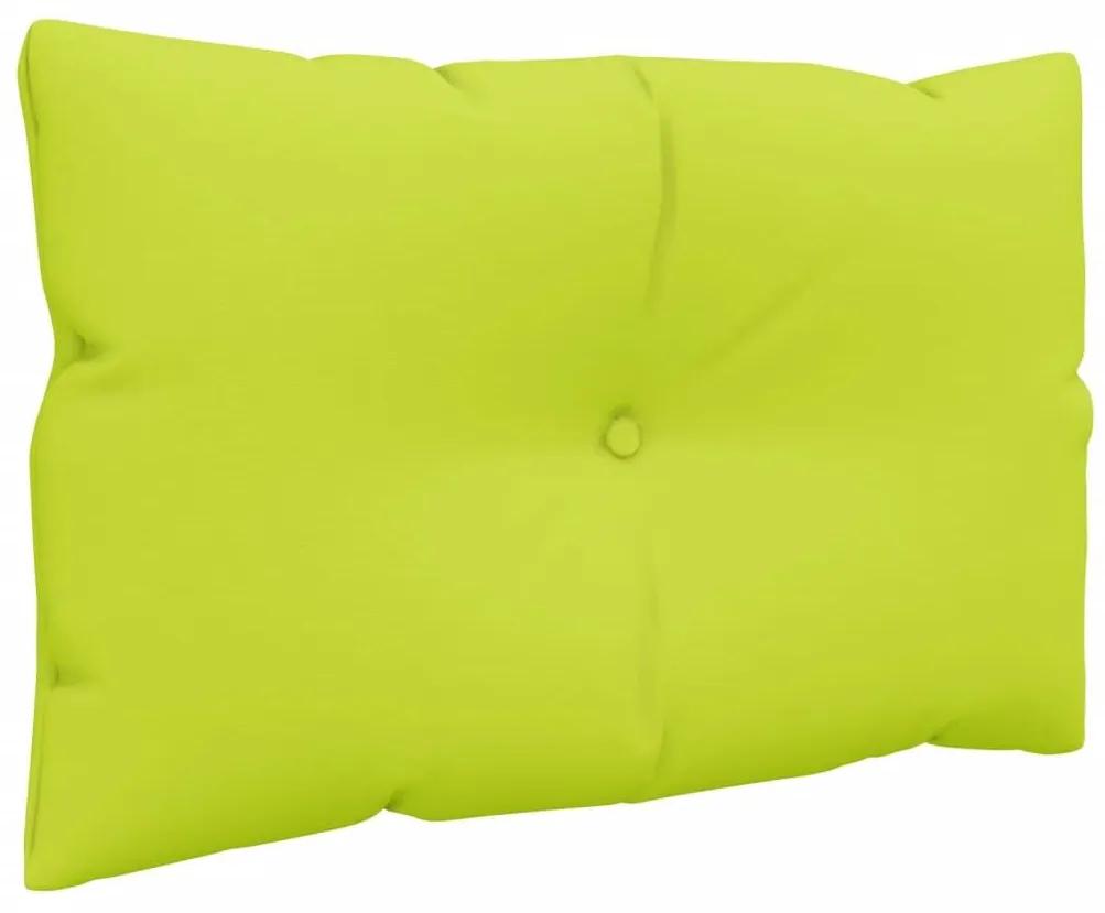 Μαξιλάρια Καναπέ Παλέτας 2 τεμ. Ανοιχτά Πράσινα Υφασμάτινα - Πράσινο