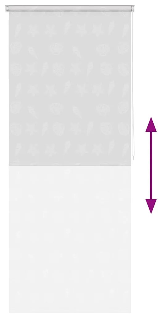 vidaXL Κουρτίνα Μπάνιου Ρολό Αστερίας 80 x 240 εκ.