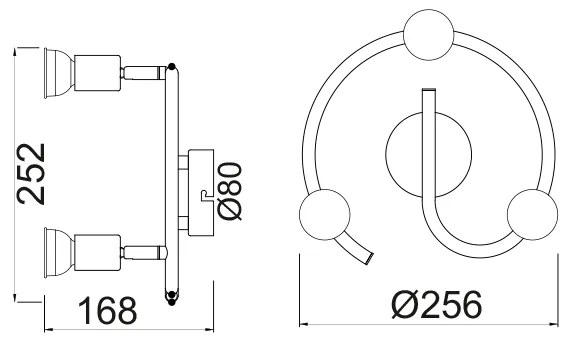 ΣΠΟΤ ΙΙΙ ΡΟΖΕΤΑ ΑΣΗΜΙ ΒΑΦΗΣ 3 Χ GU10 TRINITY - MC634SL3G - MC634SL3G