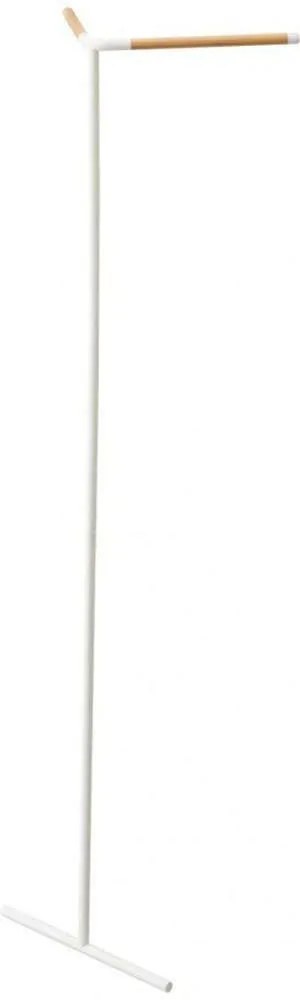 Κρεμάστρα Δαπέδου Γωνιακή Slim YMZK5550 39x48,5x160cm Natural-White Yamazaki Steel,Wood