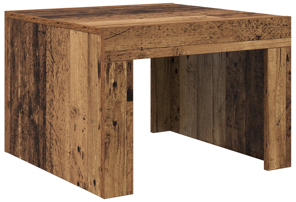 vidaXL Τραπεζάκι σαλονιού Παλιό ξύλο 50 x 50 x 35 cm