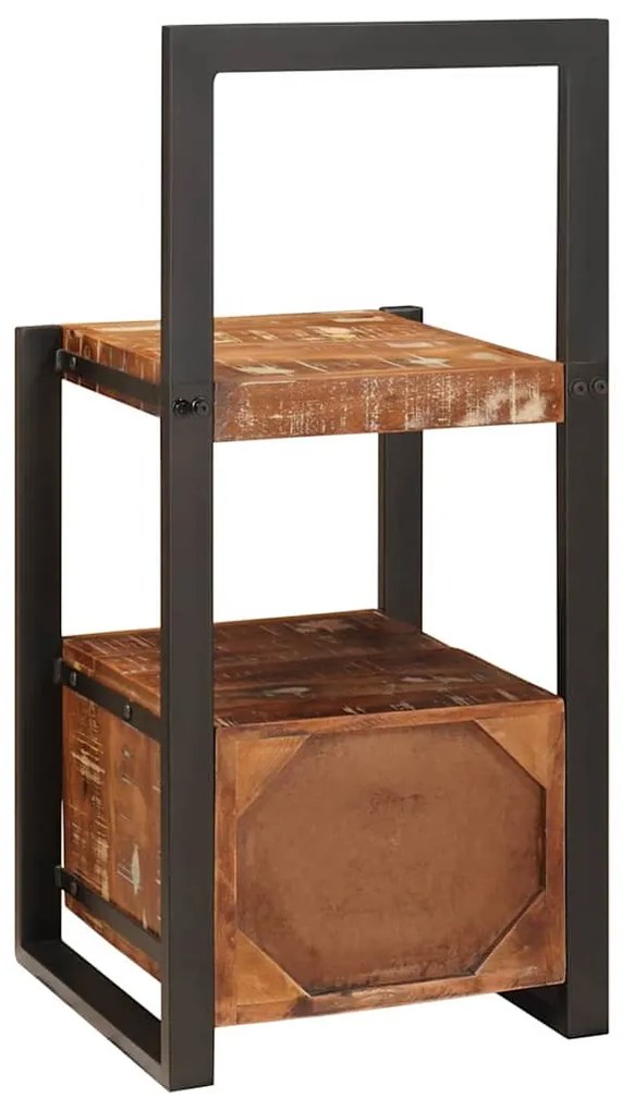 vidaXL Βάση Ρούχων Πολύχρωμο 40 x 40 x 90 cm Στερεό Ανακτηθέν Ξύλο