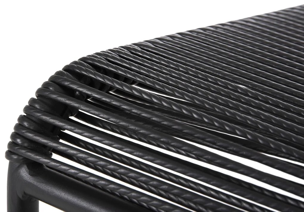 Καρέκλα SUKI C6053.02 με Μέταλλο και Συνθετικό Rattan Μαύρο 54x62x80Υεκ 54x62x80 εκ.