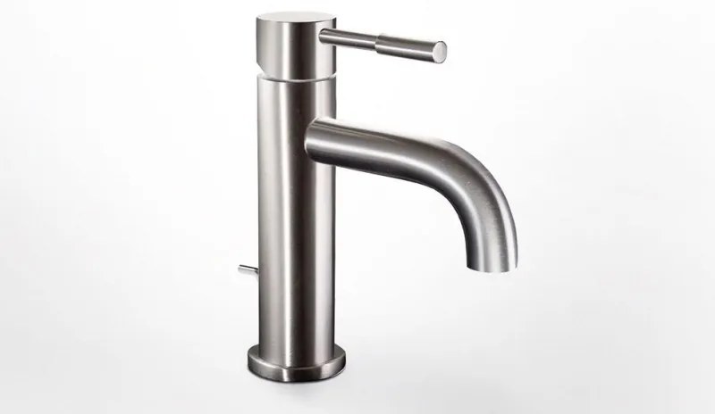 La Torre New Tech Inox Μπαταρία Νιπτήρος με Aυτόματη Βαλβίδα 12007-110