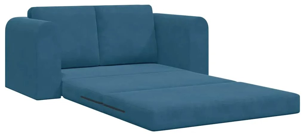 vidaXL Κρεβάτι καναπές Μπλε 148 x 71 x 83 εκ. Βελούδο