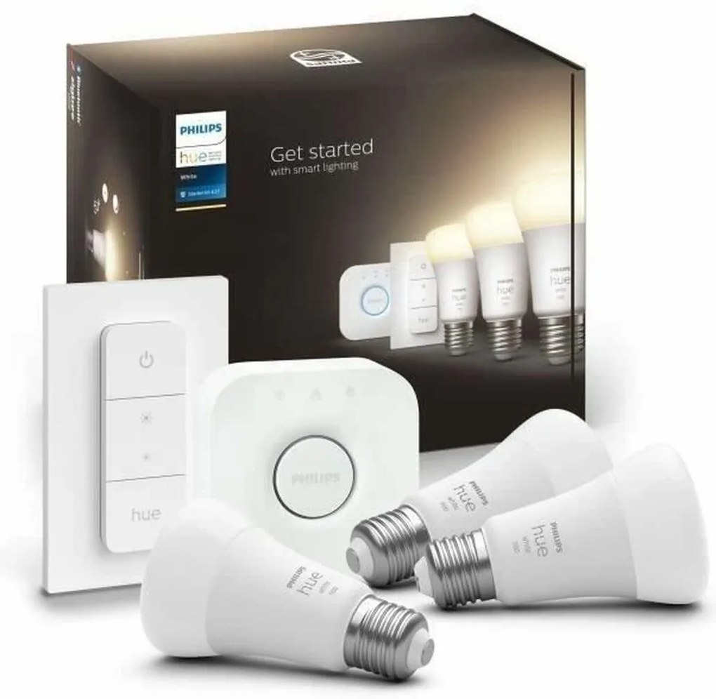 Λάμπα LED Philips Starter Kit E27 9,5 W Λευκό F (3 Μονάδες)