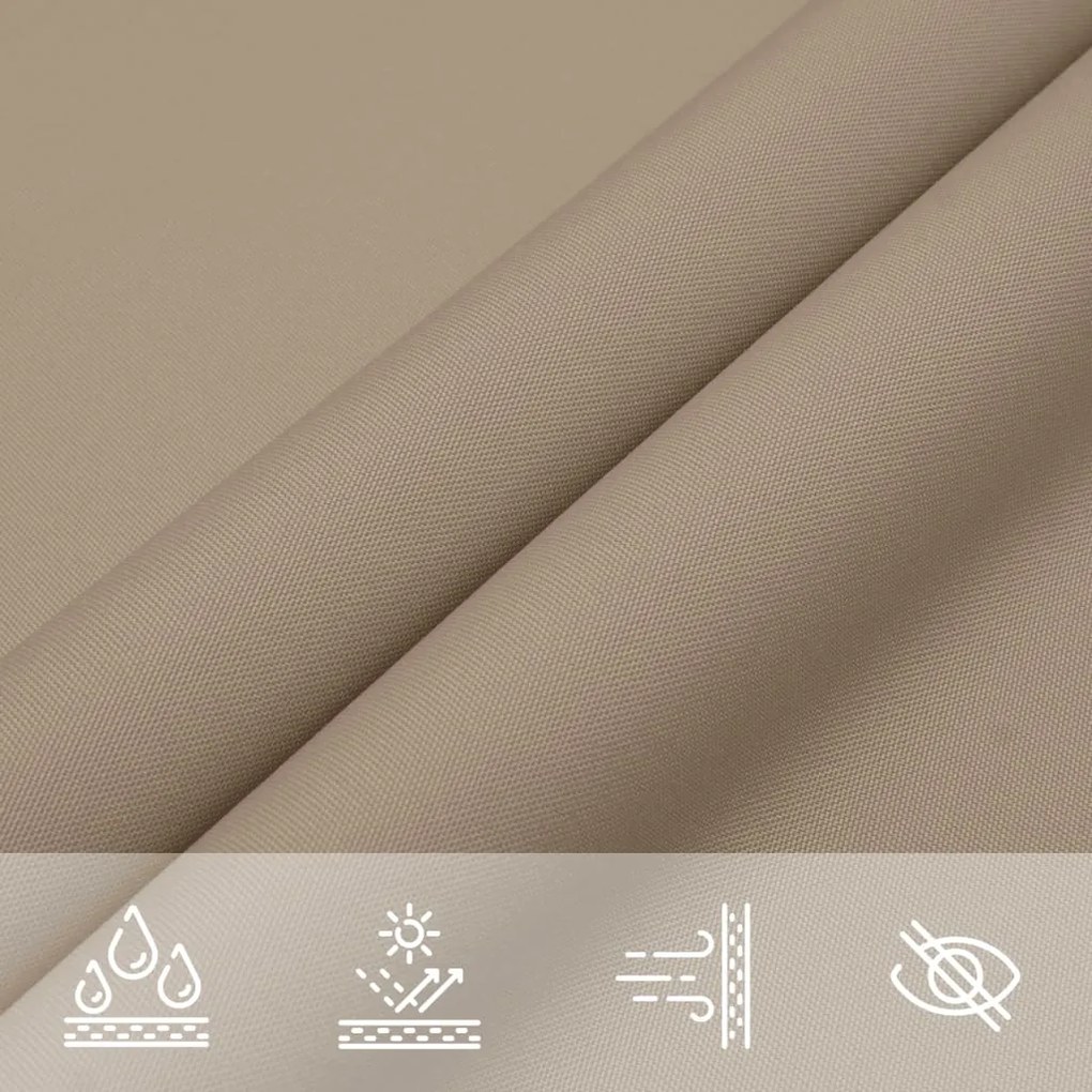 Πανί Σκίασης Ορθογώνιο Taupe 3,5 x 5 μ. από Ύφασμα Oxford 135435