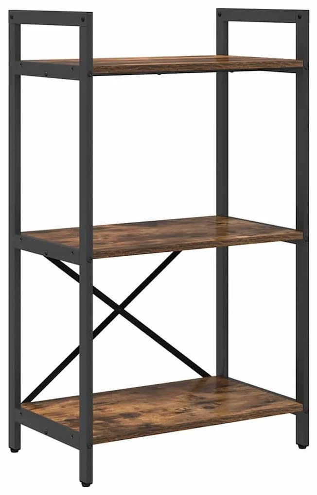 vidaXL Ράφι Βιβλίων Καπνιστό Δρύς 56 x 34 x 96 εκ Επεξεργασμένο ξύλο