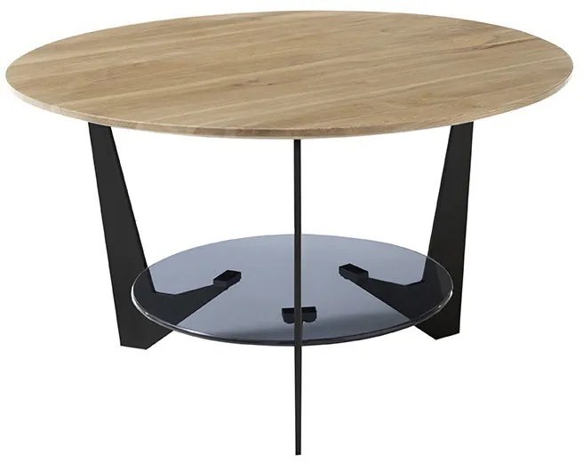 Kelly Τραπεζάκι Σαλονιού Καφέ 70x70x40