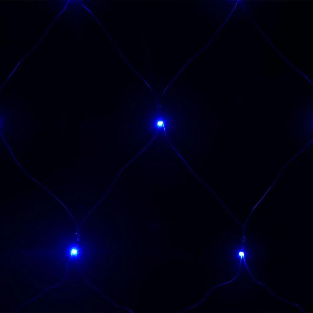 vidaXL Χριστουγεννιάτικα Φωτάκια Δίχτυ Γαλάζια Εσ/Εξ Χώρ. 4x4μ 544 LED