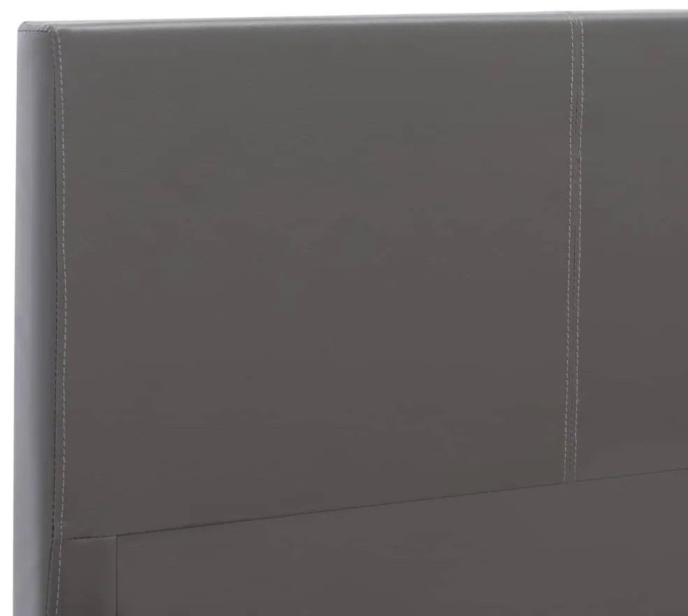 vidaXL Πλαίσιο Κρεβατιού Γκρι 180 x 200 εκ. από Συνθετικό Δέρμα